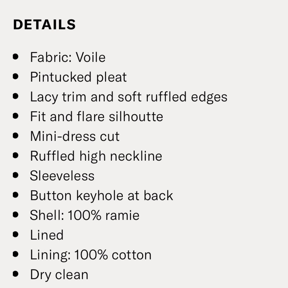 FRAME Pin-tuck Ruffle Crochet Lace Voile Dress S - Picture 15 of 15